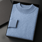 Langford Cashmere Sweater™ The Westminster Diamond Texture - Langford Maison