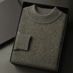 Langford Cashmere Sweater™ The Westminster Diamond Texture - Langford Maison