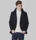 Langford Coat™ Fleet Melton Peacoat - Langford Maison