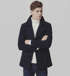 Langford Coat™ Fleet Melton Peacoat - Langford Maison