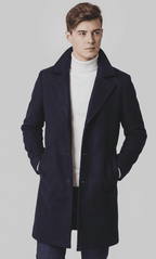 Langford Coat™ Regent Long Melton Overcoat - Langford Maison