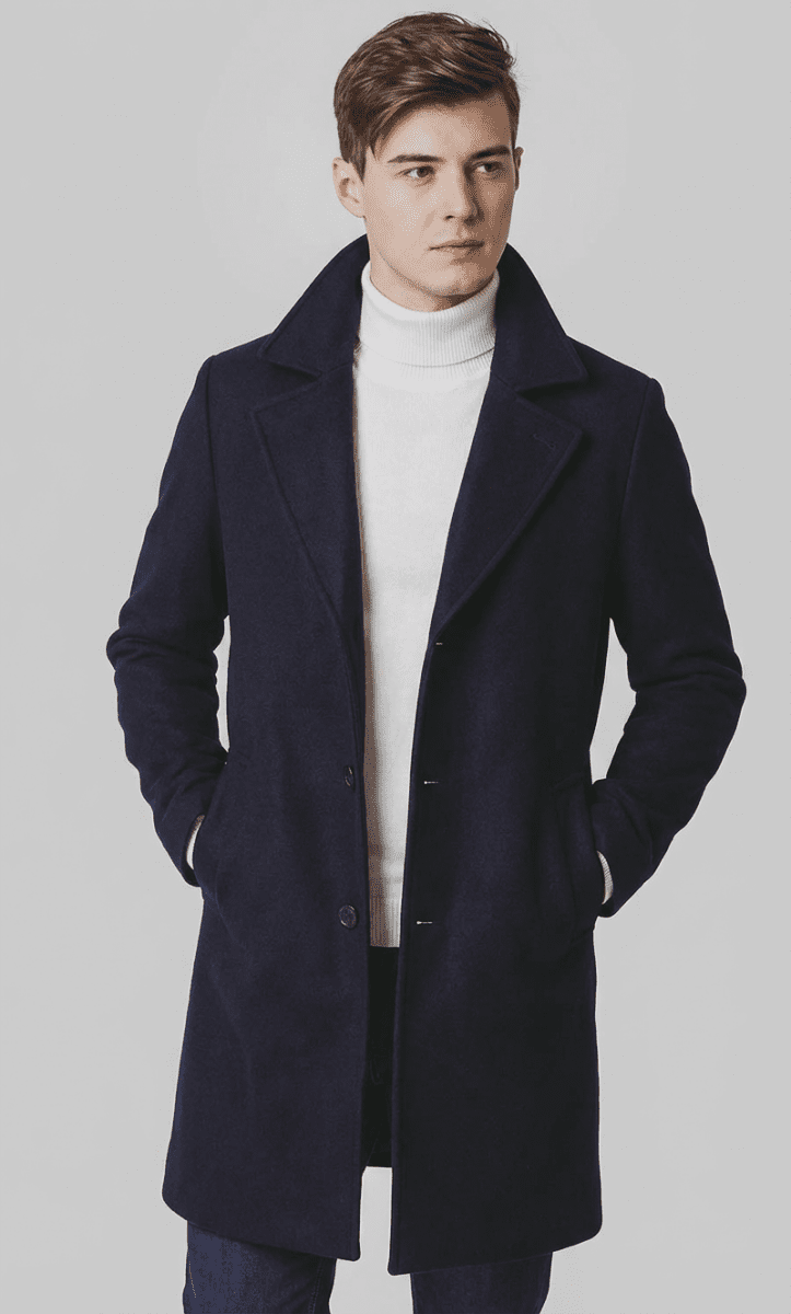 Langford Coat™ Regent Long Melton Overcoat - Langford Maison