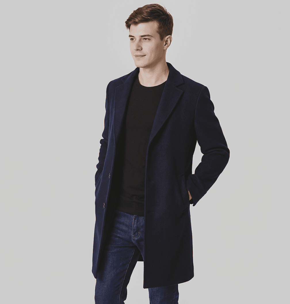 Langford Coat™ Tailored Wool Overcoat - Langford Maison