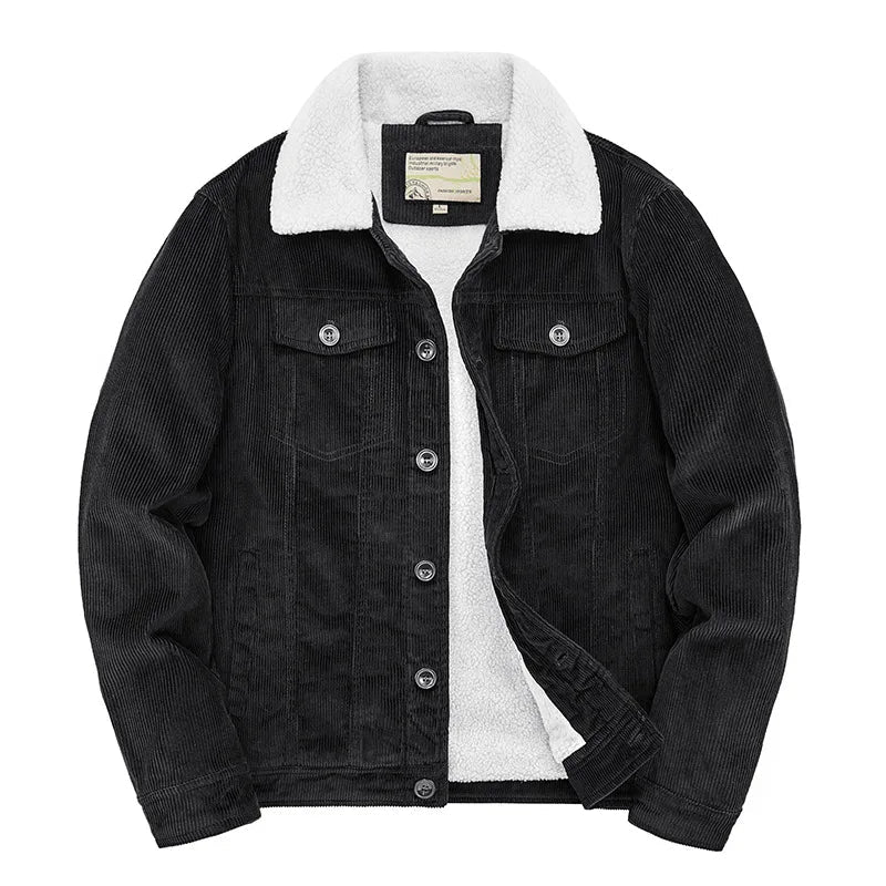 Langford Jacket™ Corduroy Sherpa Trucker - Langford Maison