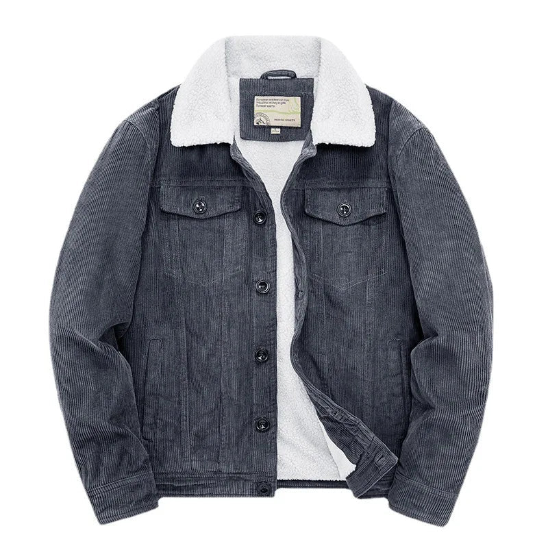 Langford Jacket™ Corduroy Sherpa Trucker - Langford Maison