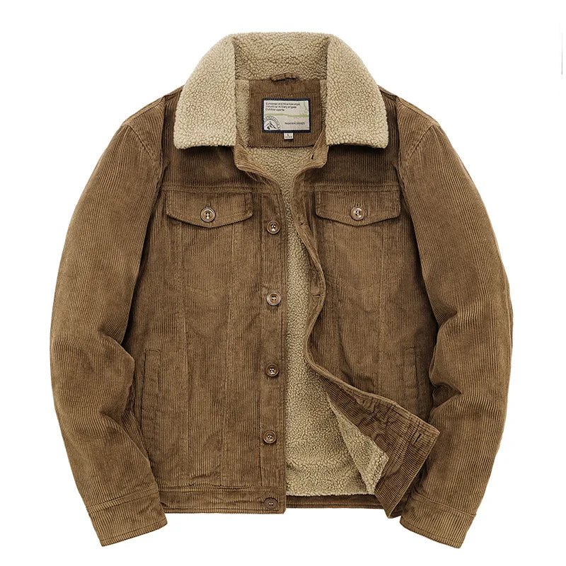 Langford Jacket™ Corduroy Sherpa Trucker - Langford Maison