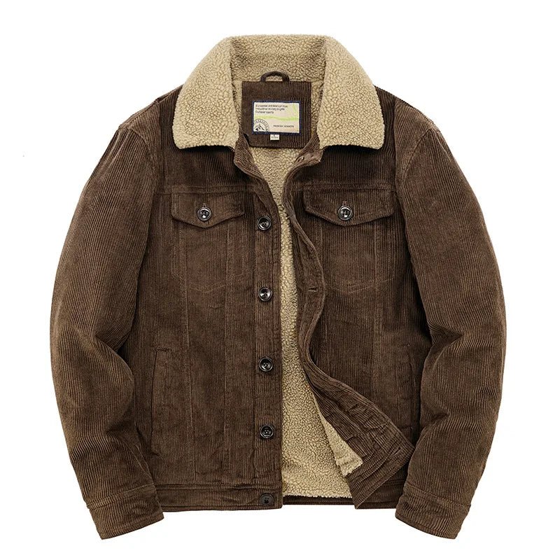Langford Jacket™ Corduroy Sherpa Trucker - Langford Maison