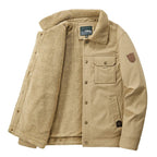 Langford Jacket™ Sand Sherpa Trucker - Langford Maison
