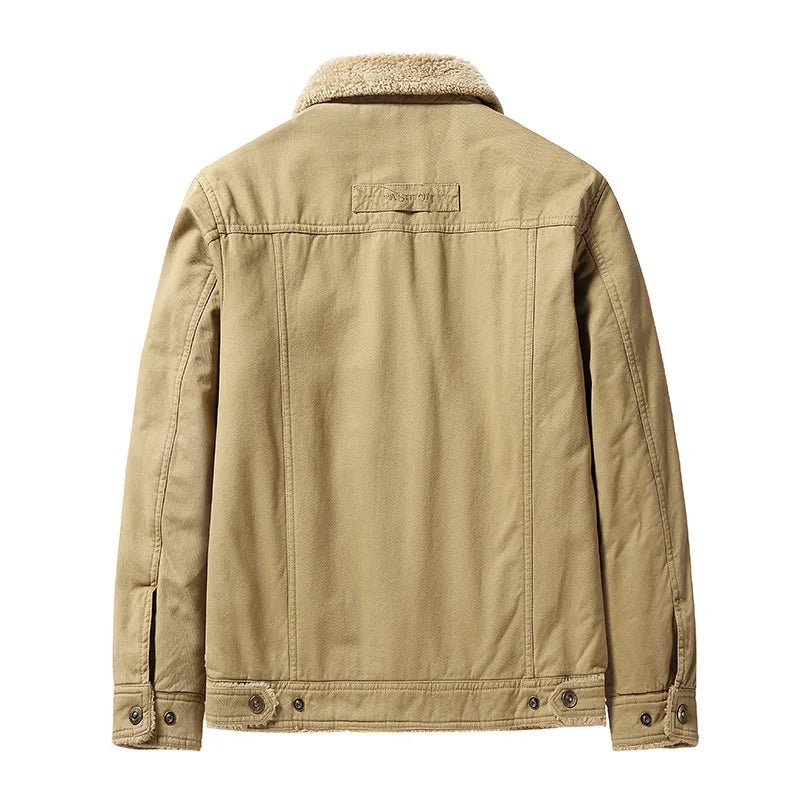Langford Jacket™ Sand Sherpa Trucker - Langford Maison