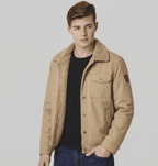 Langford Jacket™ Sand Sherpa Trucker - Langford Maison