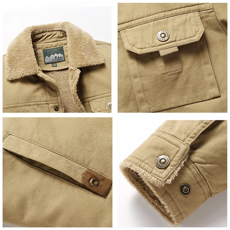 Langford Jacket™ Sand Sherpa Trucker - Langford Maison