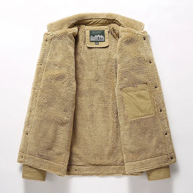 Langford Jacket™ Sand Sherpa Trucker - Langford Maison