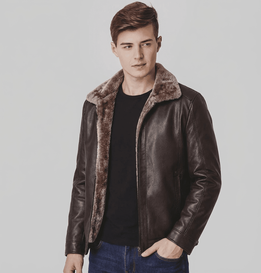 Langford Jacket™ Sherpa - Lined Aviator - Langford Maison