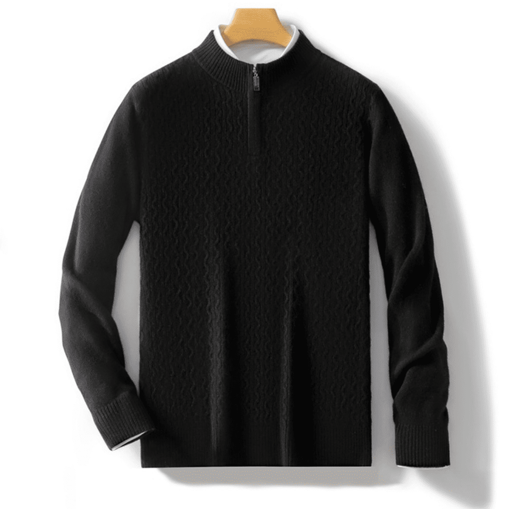 Langford Merino Sweater™ The Cambridge Half - Zip - Langford Maison