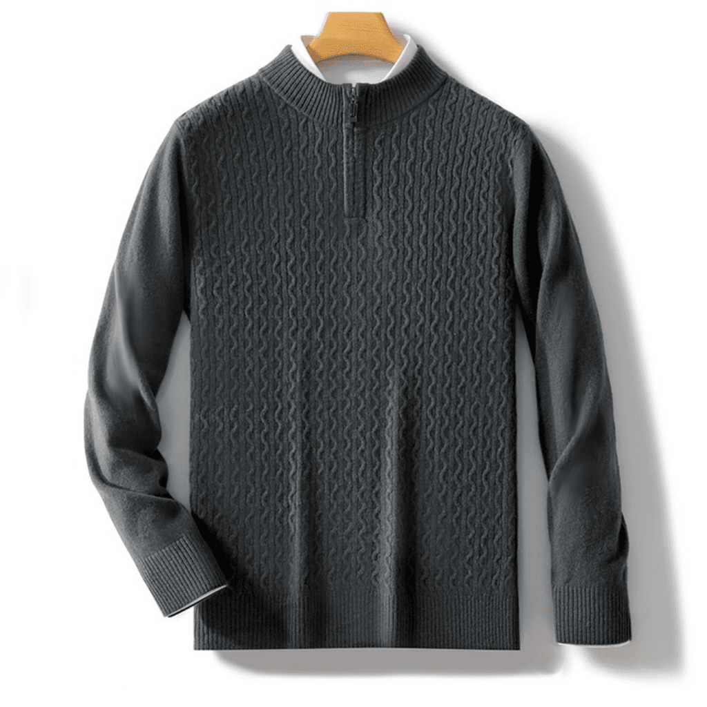 Langford Merino Sweater™ The Cambridge Half - Zip - Langford Maison
