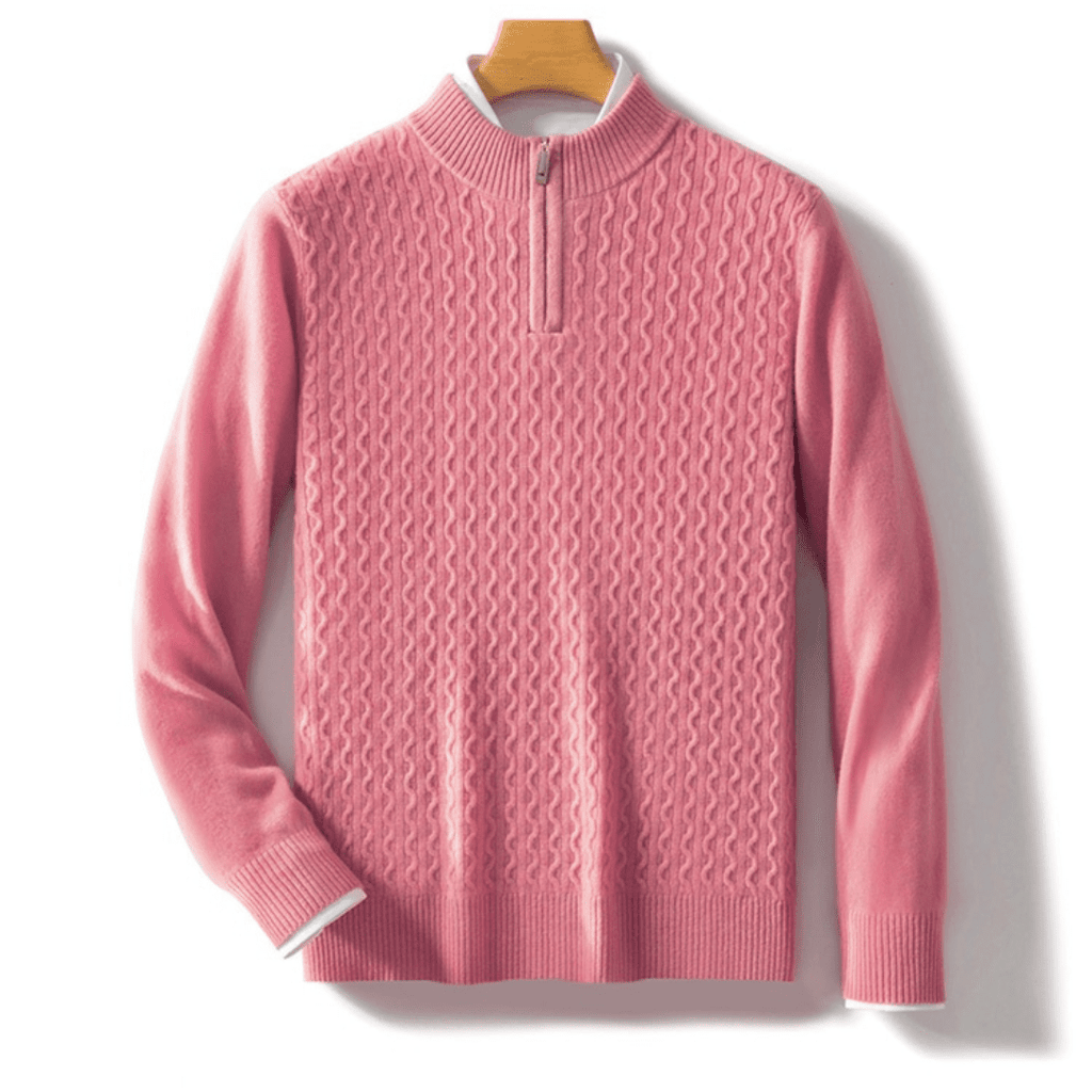 Langford Merino Sweater™ The Cambridge Half - Zip - Langford Maison