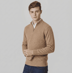 Langford Merino Sweater™ The Cambridge Half - Zip - Langford Maison