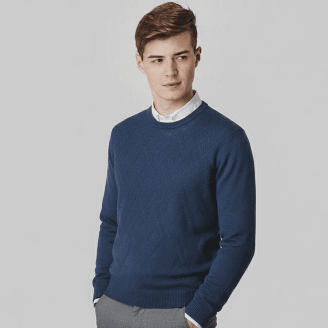 Langford Merino Sweater™ The Kensington Argyle - Langford Maison
