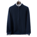 Langford Merino Sweater™ The Kensington Zip - Through - Langford Maison