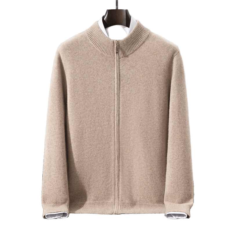 Langford Merino Sweater™ The Kensington Zip - Through - Langford Maison