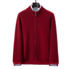 Langford Merino Sweater™ The Kensington Zip - Through - Langford Maison