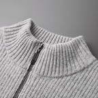 Langford Merino Sweater™ The Piccadilly Zip - Through - Langford Maison