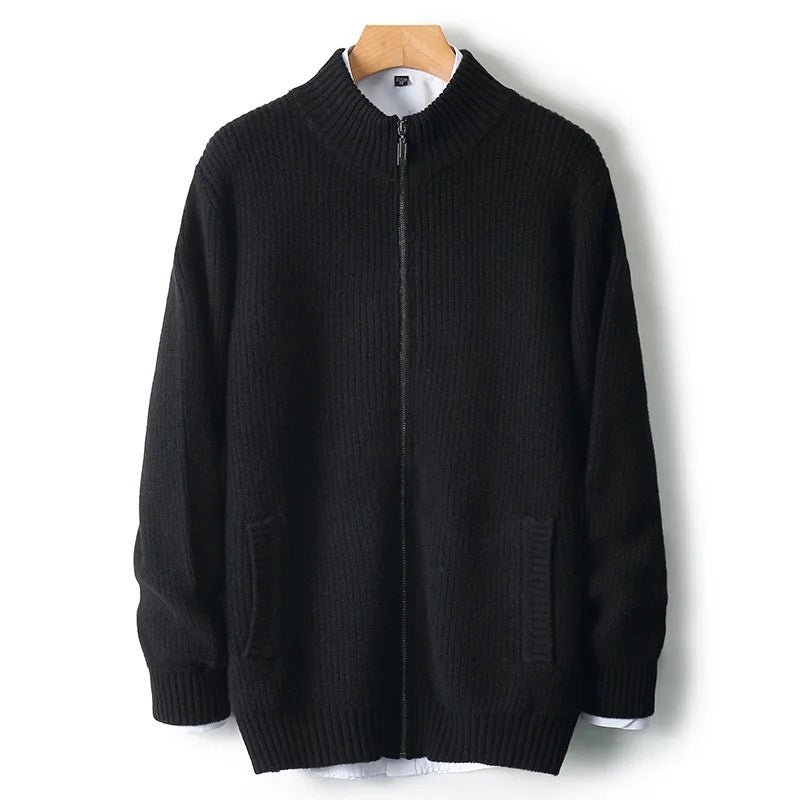 Langford Merino Sweater™ The Piccadilly Zip - Through - Langford Maison