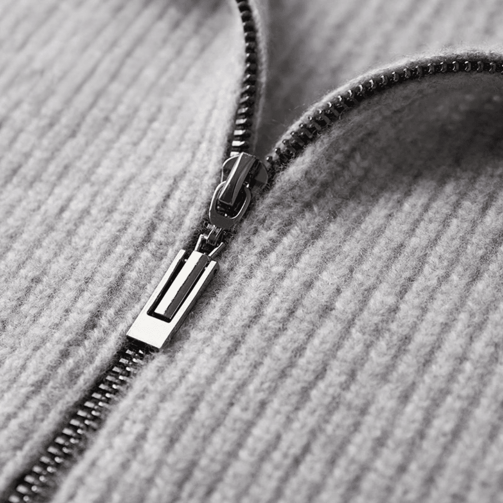 Langford Merino Sweater™ The Piccadilly Zip - Through - Langford Maison