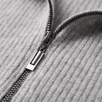 Langford Merino Sweater™ The Piccadilly Zip - Through - Langford Maison