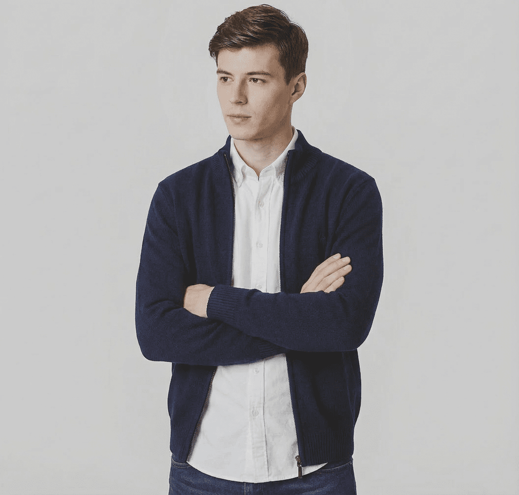 Langford Merino Sweater™ The Regents Polo - Zip - Langford Maison