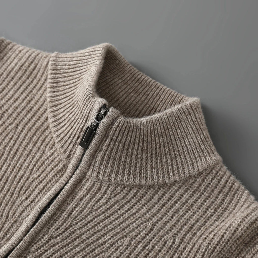 Langford Merino Sweater™ The Savile Zip - Neck - Langford Maison