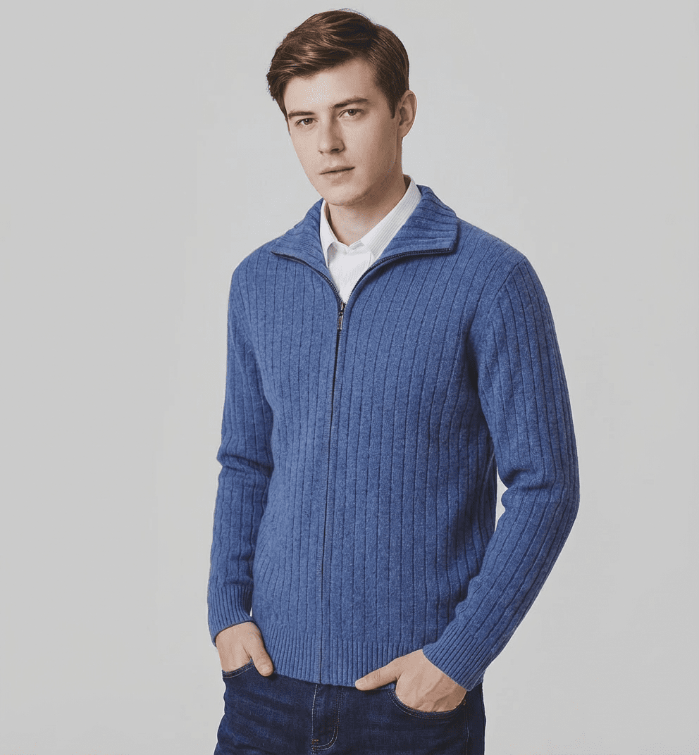 Langford Merino Sweater™ The Westminster Full - Zip - Langford Maison