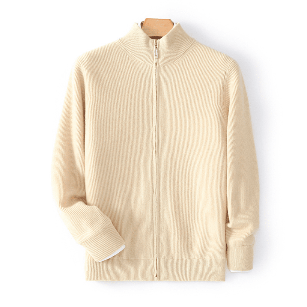 Langford Merino Sweater™ The Windsor Zip - Through - Langford Maison