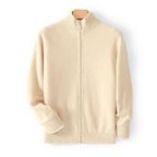 Langford Merino Sweater™ The Windsor Zip - Through - Langford Maison
