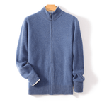 Langford Merino Sweater™ The Windsor Zip - Through - Langford Maison