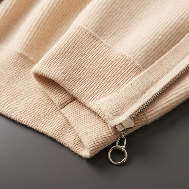 Langford Merino Sweater™ The Windsor Zip - Through - Langford Maison