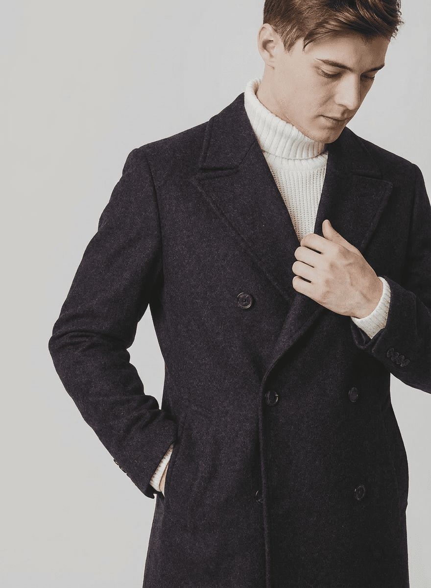 Langford Peacoat™ The Kensington Herringbone - Langford Maison