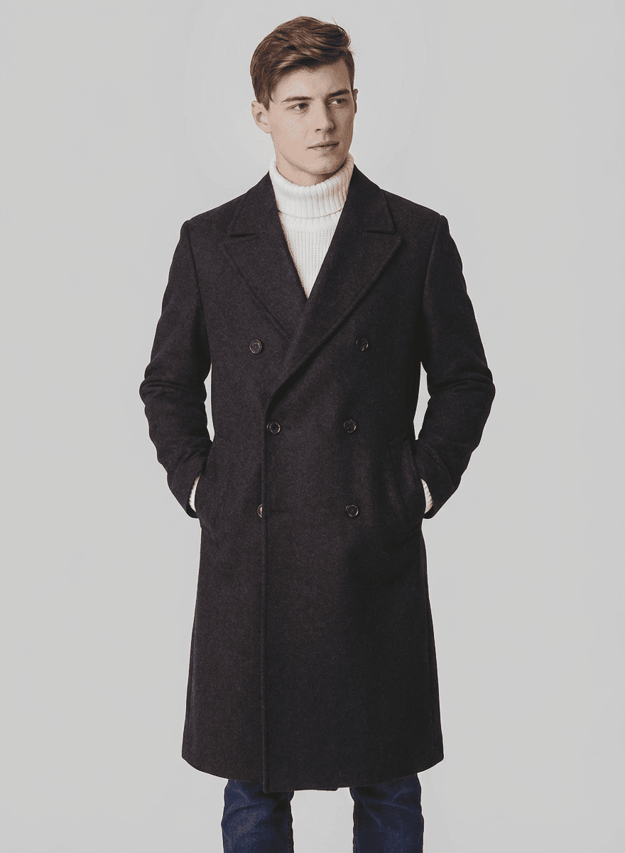 Langford Peacoat™ The Kensington Herringbone - Langford Maison