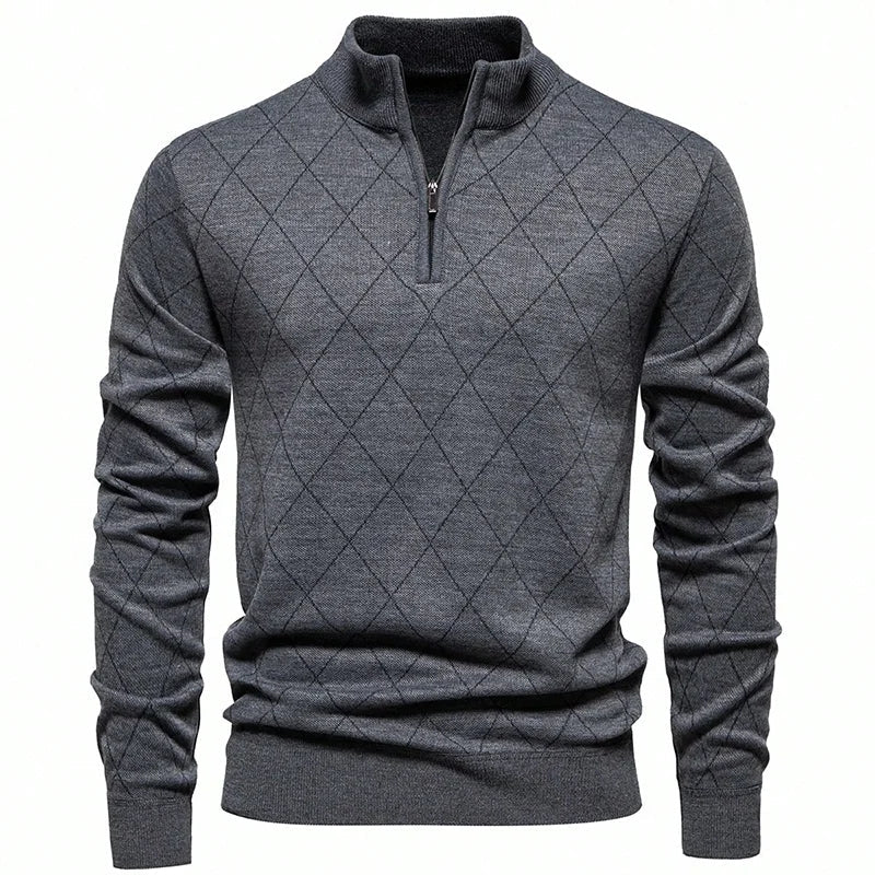 Langford Sweater™ Quilted - Pattern Half - Zip - Langford Maison