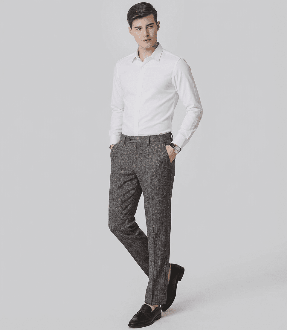 Langford Trousers™ Farringdon Tweed Slim - Langford Maison