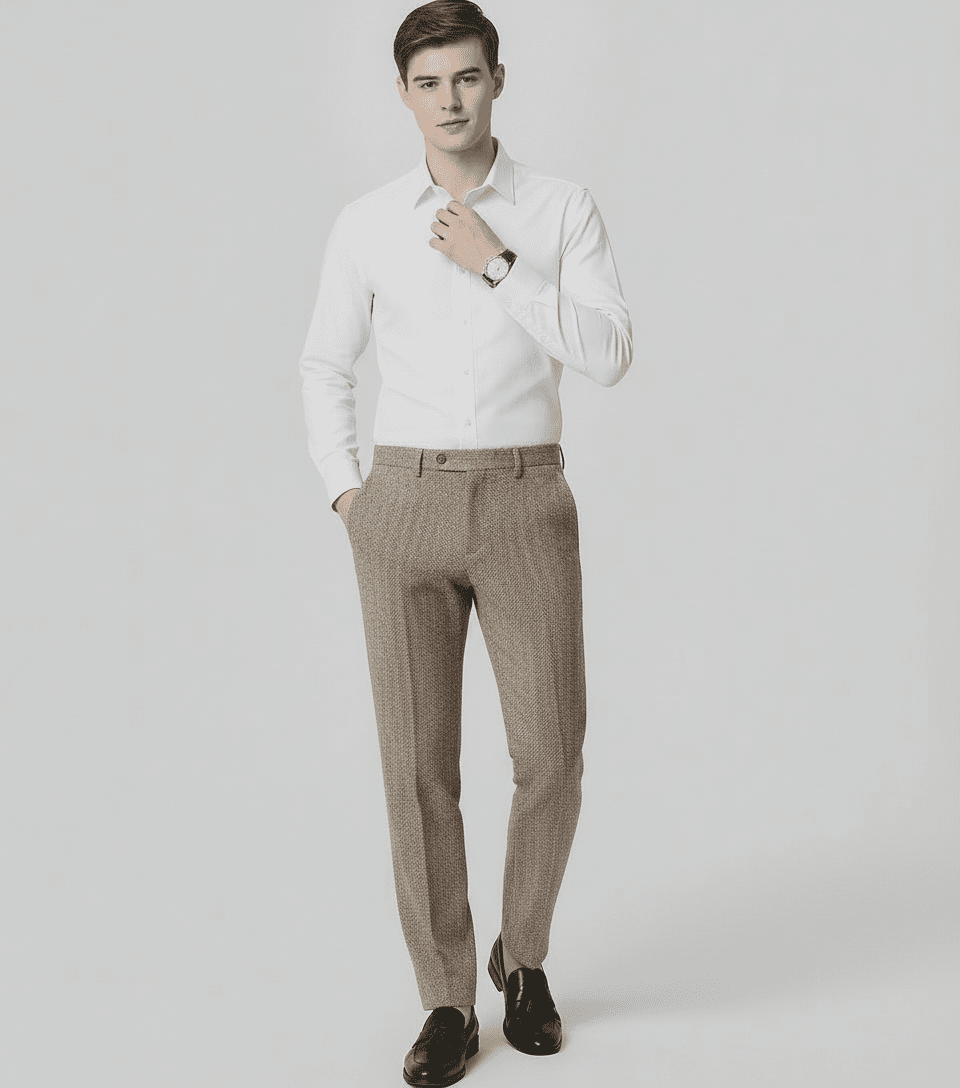 Langford Trousers™ Farringdon Tweed Slim - Langford Maison